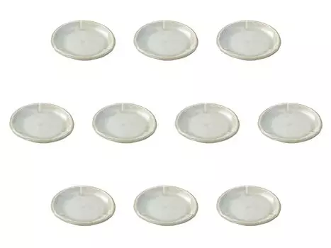 Set of 10 Hakuun round plates x Side plates Setomonohonpo 4.0 [13 1.7 cm]