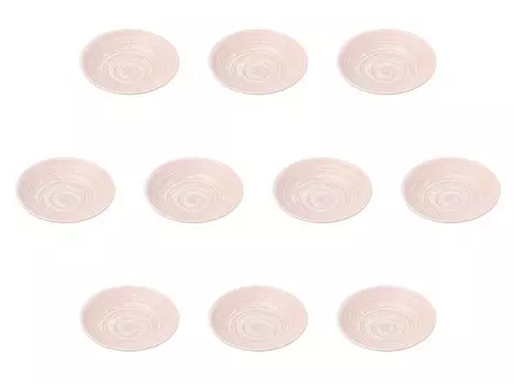 Set of 10 Hana no Mai Ripple Plates x Small Plates Setomonohonpo 4.0 [12 2.5 cm]