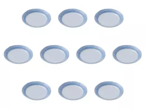 Set of 10 Kyojukusa Plates x 2 Small Plates Setomonohonpo 3.5 [12 cm]
