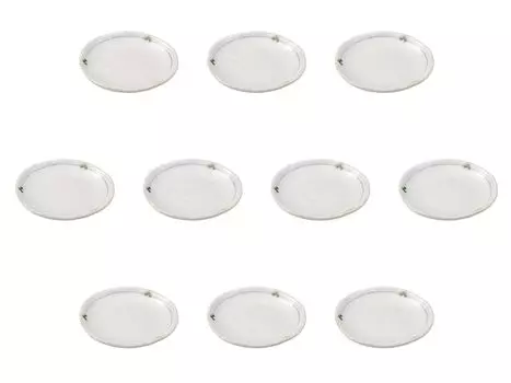 Set of 10 Mitsuba round plates x Side plates Setomonohonpo 4.0 [13 1.7 cm]