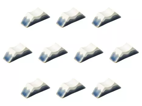 Set of 10 Navy Mount Fuji Chopstick Rests Chopstick Rests Setomonohonpo [4.4cm]