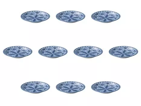 Set of 10 Orient Plates x Medium Plates Setomonohonpo 6.5 [21 3.1 cm]