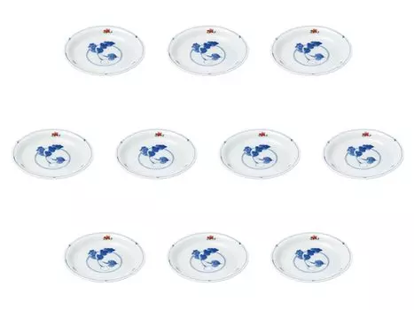 Set of 10 Parent and Child Turnip Plates x Side Plates Setomonohonpo 4.0 [13.7 2.2 cm]