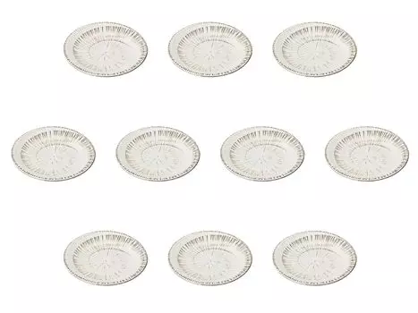 Set of 10 Rusty Powdered Tier Plates x Side Plates Setomonohonpo 4.5 [15 2.2 cm]