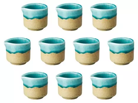 Set of 10 Small Turkish Pitchers x x cm Western Tableware by Setomonohonpo [4.6 4.3 3.9 (35cc)]