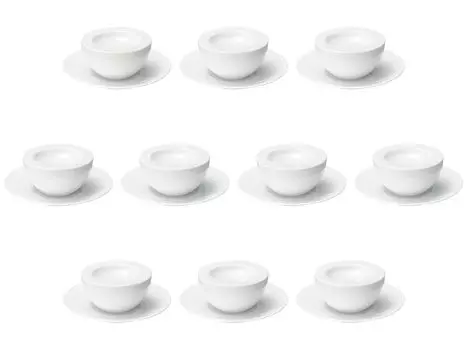 Set of 10 Stage and saucer trays x plates Setomonohonpo [17.1 2cm] Western-style medium-sized
