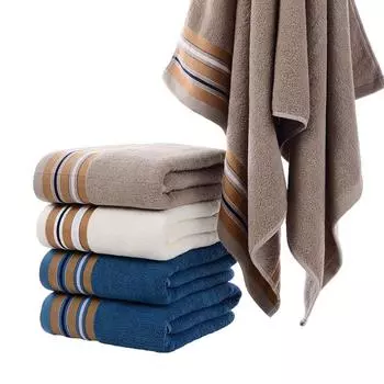 Set of 2 70*140cm 34x74cm Home Bathroom Cotton Bath Towel Set Adult General Absorbent Hotel Beauty Salon Bath Towel Beach Towels 70x140cm 2pcs