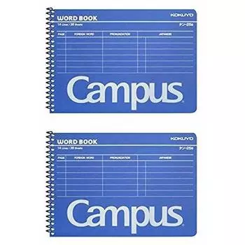 [Set of 2 books] KOKUYO Tan-25NB Vocabulary Book A6 Spiral binding 38 sheets