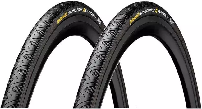 Set of 2 Continental Grand Prix 700c 4-Season Black/Black (700x32c) [Item]