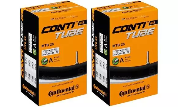 Set of 2 Continental Tube MTB 26 26 x style 1.75-2.5 (US 40mm)