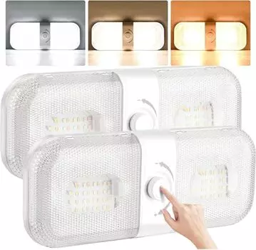 [Set of 2] LED Room Lamp, Car Room Lamp, Reading Light, LED Dome Light,