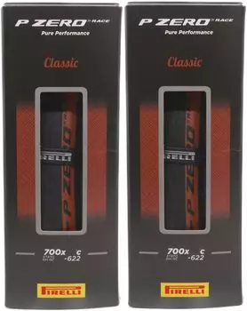 Set of 2 PIRELLI P ZERO RACE CLASSIC Classic Clincher Tire WO 700C (700x28c) [Item]