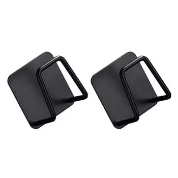 Set of 2 Stainless Steel Drainer Rack Kitchen Tool Wall Mounted Sponge Holder with Water Drainage Stand