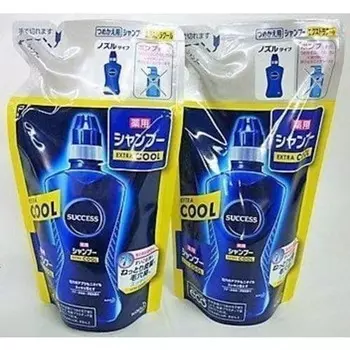 [Set of 2] Success Medicated Shampoo Extra Cool Refill 300ml x 2