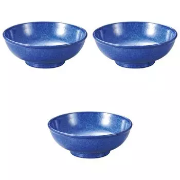 Set of 3 Blue Marble Tamadon x 8 cm Chinese Rice Bowl Setomonohonpo 7.0 [21.5 (1400 cc)] синий