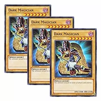 Set of 3 English version Dark Magician Black Magician 1st Edition Yu-Gi-Oh! YSYR-EN001 (Normal)