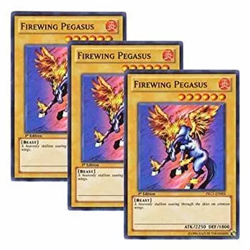 Set of 3 English version Firewing Pegasus Firewing Pegasus 1st Edition Yu-Gi-Oh! PRC1-EN005 (Super Rare)