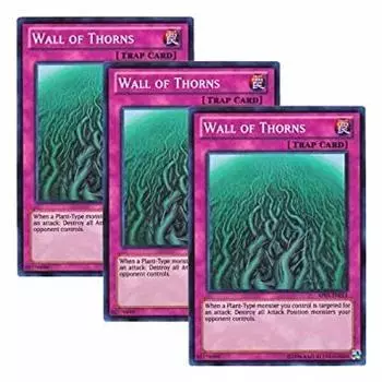 Set of 3 English version Wall of Thorns Wall of Thorns Yu-Gi-Oh! AP03-EN013 (Super Rare)