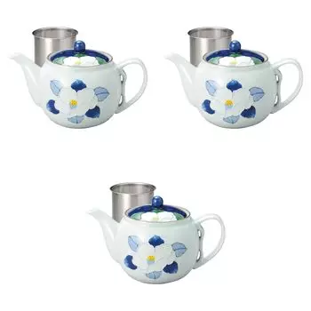 Set of 3 Ichinen Sasanqua SS Pots x 12 cm Arita Ware Arita Setomonohonpo [12 (725cc)] Pots, Ware,