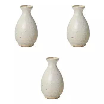 Set of 3 Karatsu Sake Bottles Sake Bottles Setomonohonpo (Маленький) [6.912cm (195 куб.см)]