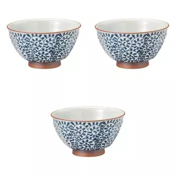 Set of 3 Octopus Arabesque Beveled Bowls x Arita Setomonohonpo (Medium) [16 9cm] Multi-Purpose Bowls, Ware,