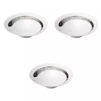 Set of 3 Platinum Brushed Small Bowls x Arita Ware Bowls by Setomonohonpo [16 4.5cm] Medium-sized платиновый