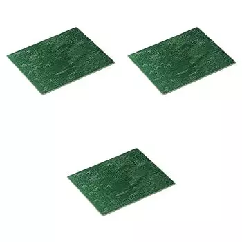 Set of 3 Silent 28cm Flat Rectangular Plates x x Rectangular Plates Setomonohonpo [28.8 20.6 0.9 cm] (Extra Large)