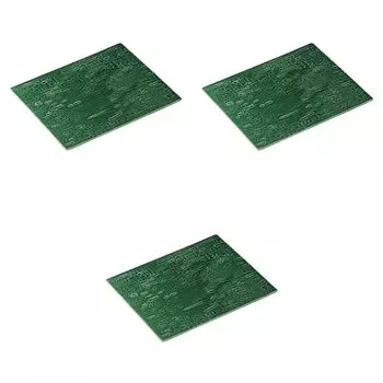 Set of 3 Silent 32cm Flat Rectangular Plates x x Rectangular Plates Setomonohonpo [32.7 26.6 0.9cm] (Extra Large)