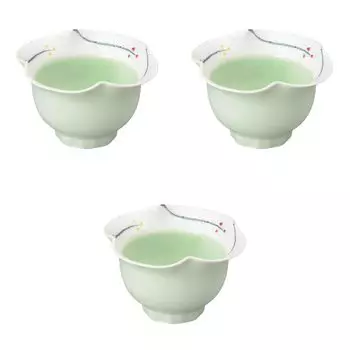 Set of 3 Small Flower Lustre Small and Medium Plates x Arita Ware Small Plates Setomonohonpo Flower-Edged (Green) [8.5 5cm]