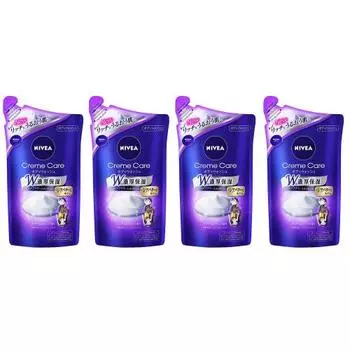 [Set of 4] Nivea Cream Care Body Wash Rich Parfum Refill 360ml x 4
