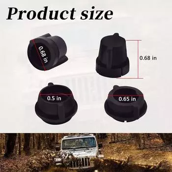 Set Of 4 Windscreen Wiper Bushings, Suitable For Jeep Wrangler Yj 1987-1995