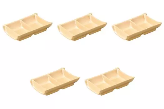 Set of 5 condiment containers x 9 x Arita ware condiment containers Arita ware Setomonohonpo bamboo-shaped two-item [14.5 3.5 cm]