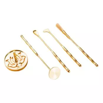 Set of 5 Copper Incense Making Kit Incense Tools Set Ash Press Professional