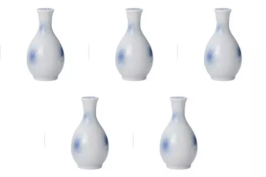 Set of 5 Fukisumi Go Tokkuri x 12 cm Tokkuri Setomonohonpo 0.8 [6.3 (160 cc)]