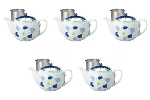 Set of 5 Ichinen Sasanqua SS Pots x 12 cm Arita Ware Arita Setomonohonpo [12 (725cc)] Pots, Ware,