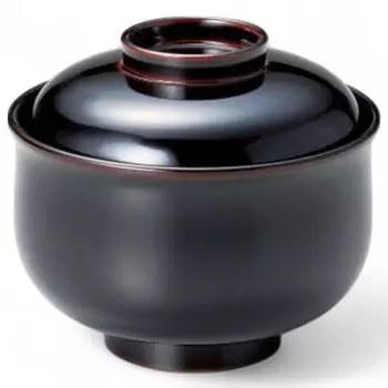 Set of 5 Lacquerware Made in J-kitchens Bowls, Hand-Painted, Japan, PID-526851