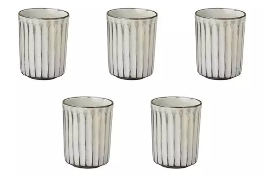 Set of 5 Shinogi Tokusa Teacups Small x cm Teacups Ceramic Setomonohonpo [6.5 8.3 (140 куб.см)] (Фаянсовая посуда)