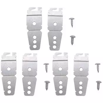Set of 6 Dishwasher Mounting Bracket Set Dishwasher Parts Reliable Dishwasher Gear Support Metal Material for Dishwasher