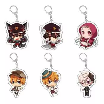 Set of 6 Yahiro Nene Minako Minamoto Tsukasa Tsukasa Yuzuki Keychain Key Chain PVC Keychain Pendant Decoration Anime Character Cute Goods Prop Stylish