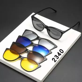 Set Of Glasses, Sunglasses, Women S Polarized Sunglasses, Magnetic Sunglasses 2340 PC material rack