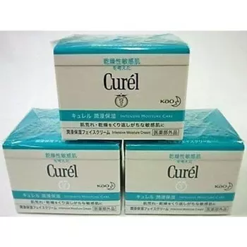 set sale kao curel moisturizing face cream 40g x 3-piece set curel sensitive skin cream [quasi-drug]