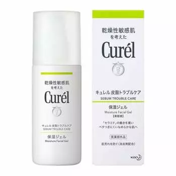 [Set sale] Kao Curel Sebum Trouble Care Moisturizing Gel (120mL) x 3-piece set Serum Curel [Quasi-drug]