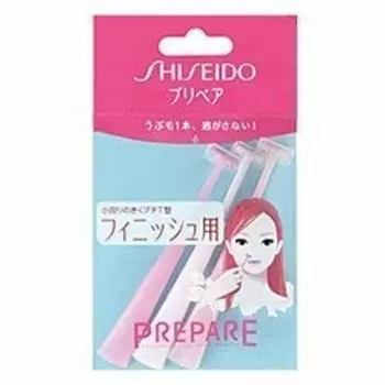 [set sale] shiseido prepare finish petit t 3 pieces x 3 piece set face razor