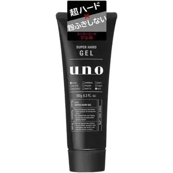 [Set sale] Shiseido Uno Super Hard Gel (180g) x 3 set Styling Hair Gel uno