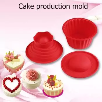 Set Silicone Giant Cupcake Mold Non-Stick Big Top Cake Silicone Mould Idea For Easy Decorating Cake Bake Tools