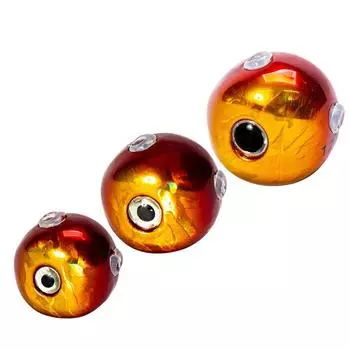 set Tairaba tungsten sea bream 120g red gold tungsten head gold holo color with eyeball color Tairaba head high purity with protective tube 3-piece