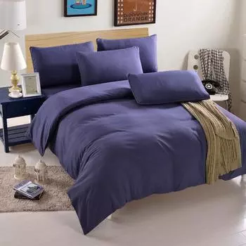 Set Threefour Piece Bedding Simple Pure Color Duvet Cover Pillowcases Bed Sheet 1.0m/3.28ft(3pcs)