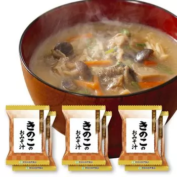 Setagaya Natural Foods Грибной суп мисо с набором Подарочный грибной суп с большим количеством ингредиентов Индивидуально упакованный готовый мисо Bunishimeji Enokitake