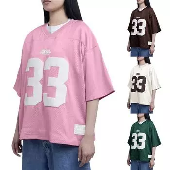 Сетчатая быстросохнущая футболка, дышащая уличная одежда для мужчин и женщин, свободная спортивная одежда, унисекс, футбольная тренировочная одежда L коричневый