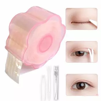 Сетчатая двойная повязка на глаз 360 6 штук в комплекте с 3 типами Двойная дополнительная кожа для глаз В комплекте с распылителем Лента для луны, Лента, штуки, Месяцы